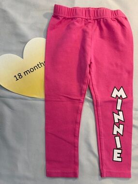 Disney - Minnie Mouse Kids Pink Leggings